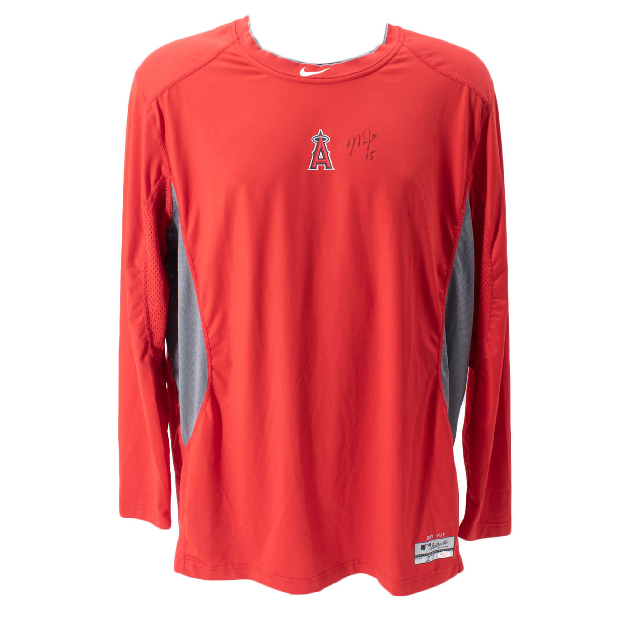Mike Trout 2015 Game Worn Undershirt
