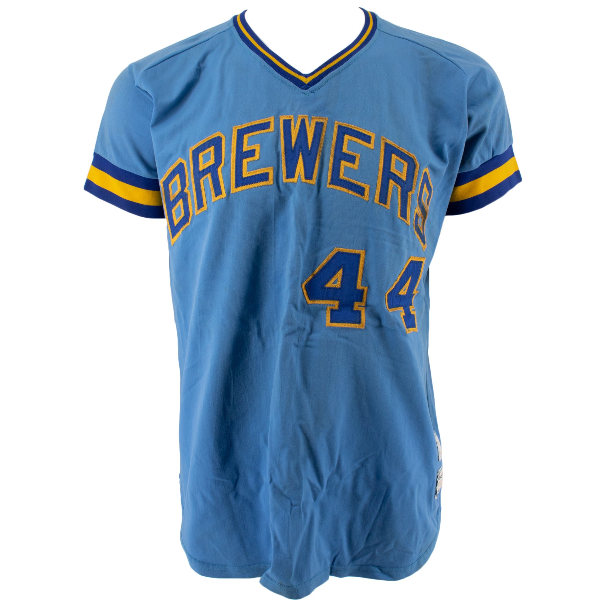 Hank Aaron 1976 Milwaukee Brewers Game Worn Uniform