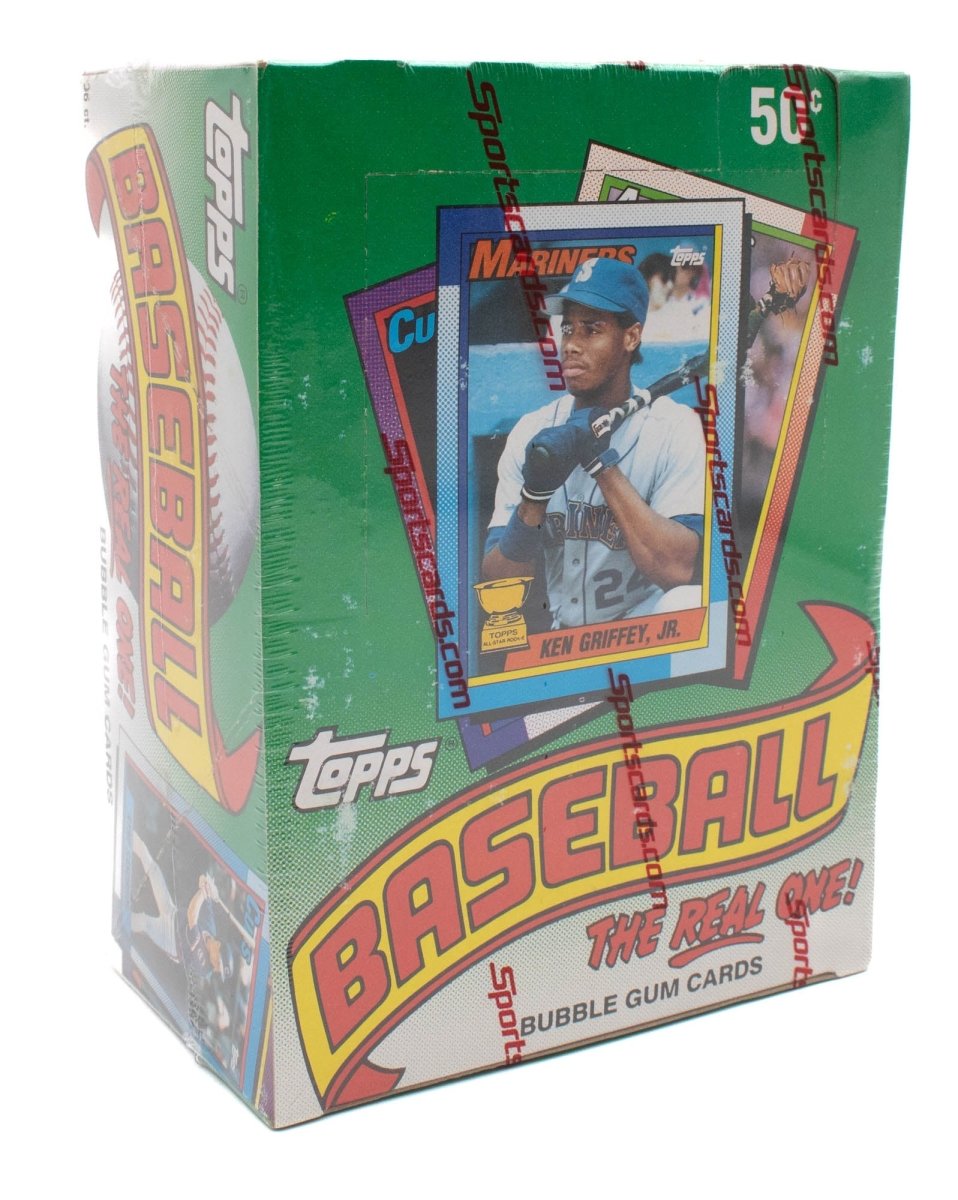 1990 Topps Baseball Wax Box - Look for Frank Thomas RCs