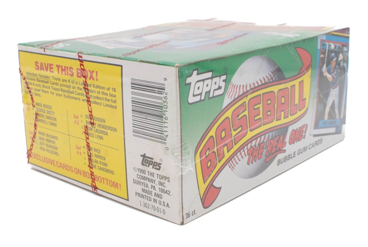 1990 Topps Baseball Wax Box - Look for Frank Thomas RCs