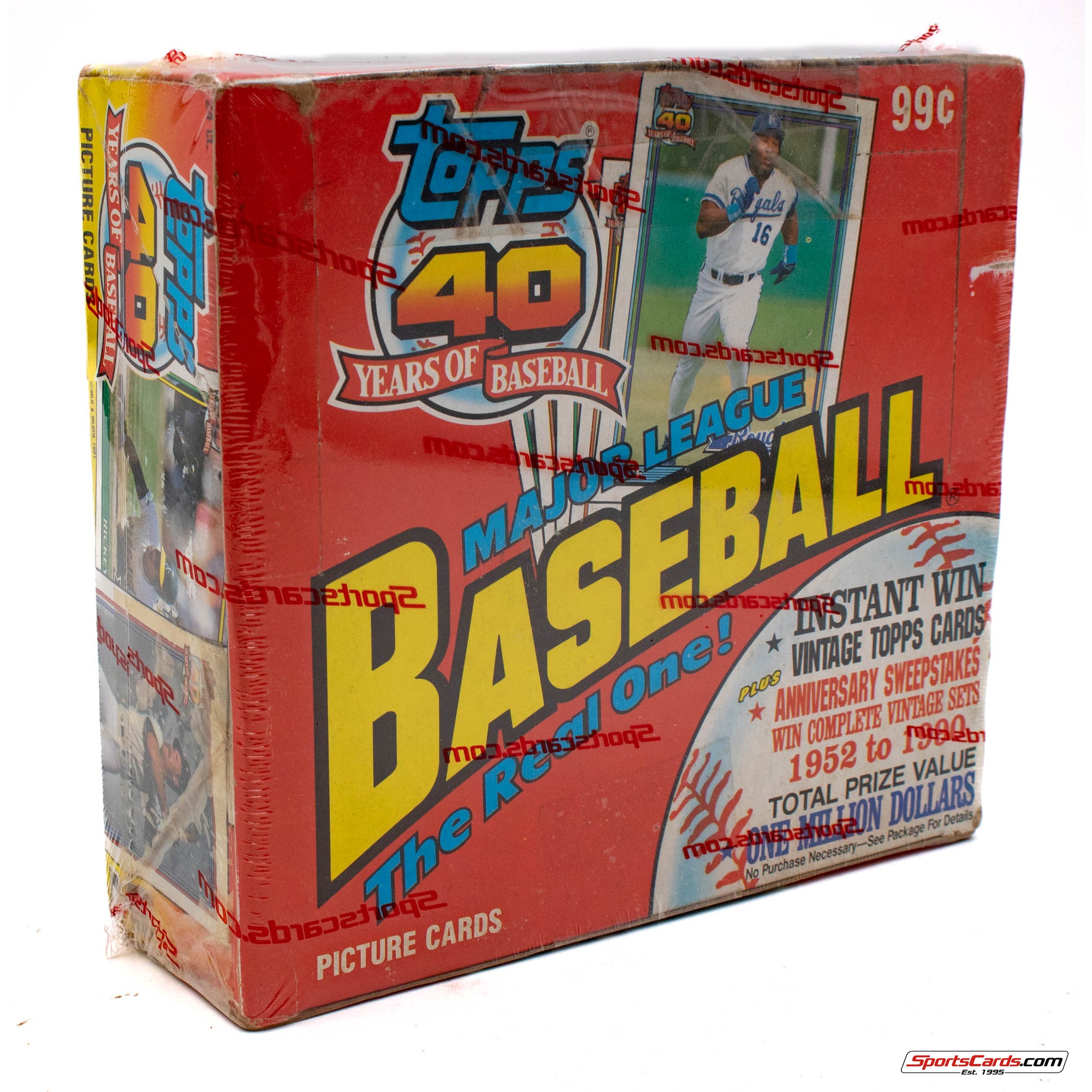 1991 Topps Baseball Cello Box - Look For Chipper Jones RCs!