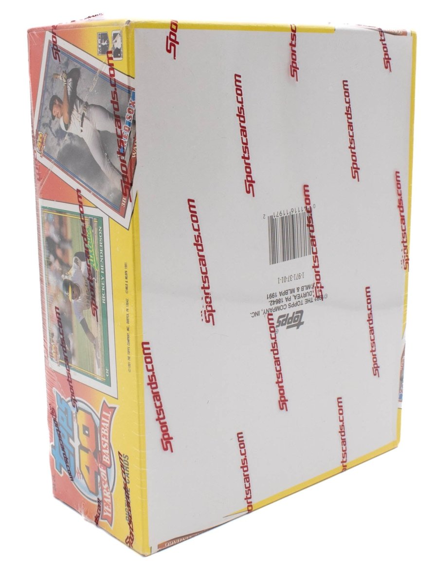 1991 Topps Baseball Rack Pack Box - Look For Chipper Jones RCs!