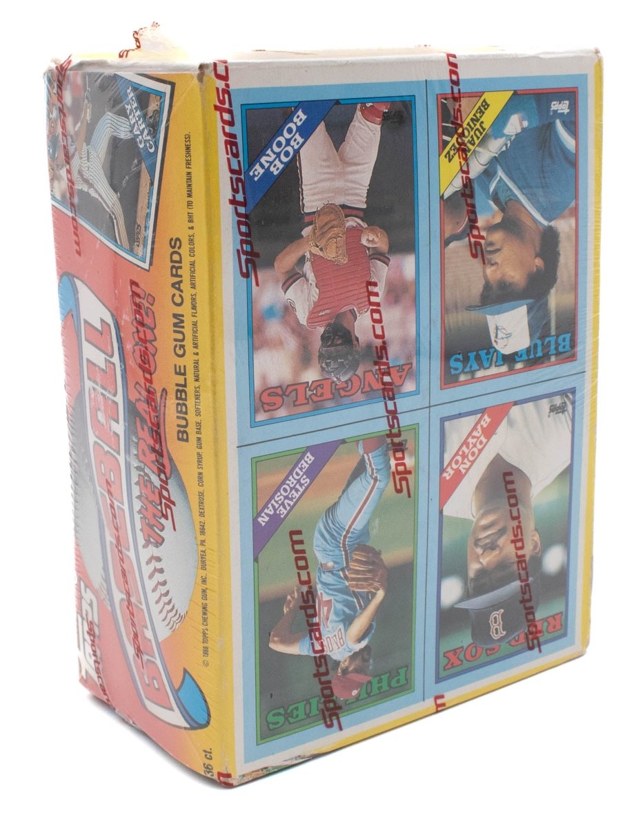 1988 Topps Baseball Wax Box - Look for Tom Glavine & Ken Caminiti RCs
