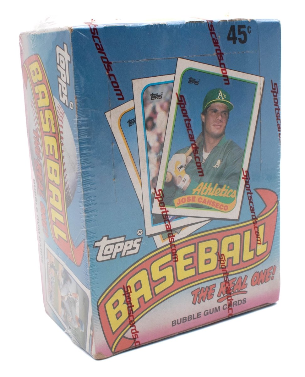 1989 Topps Baseball Wax Box - Look For Randy Johnson, John Smoltz, &amp; Biggio RCs