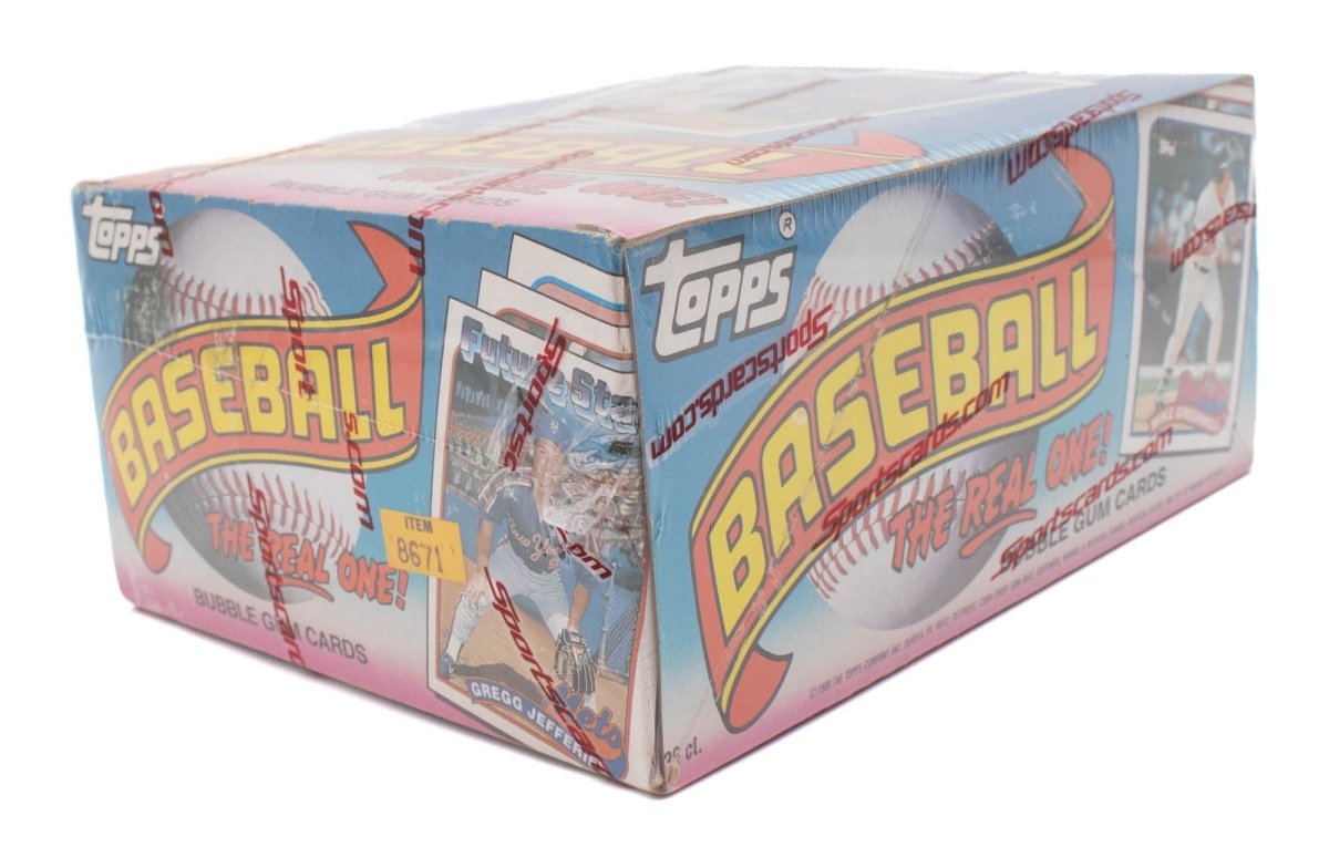 1989 Topps Baseball Wax Box - Look For Randy Johnson, John Smoltz, &amp; Biggio RCs