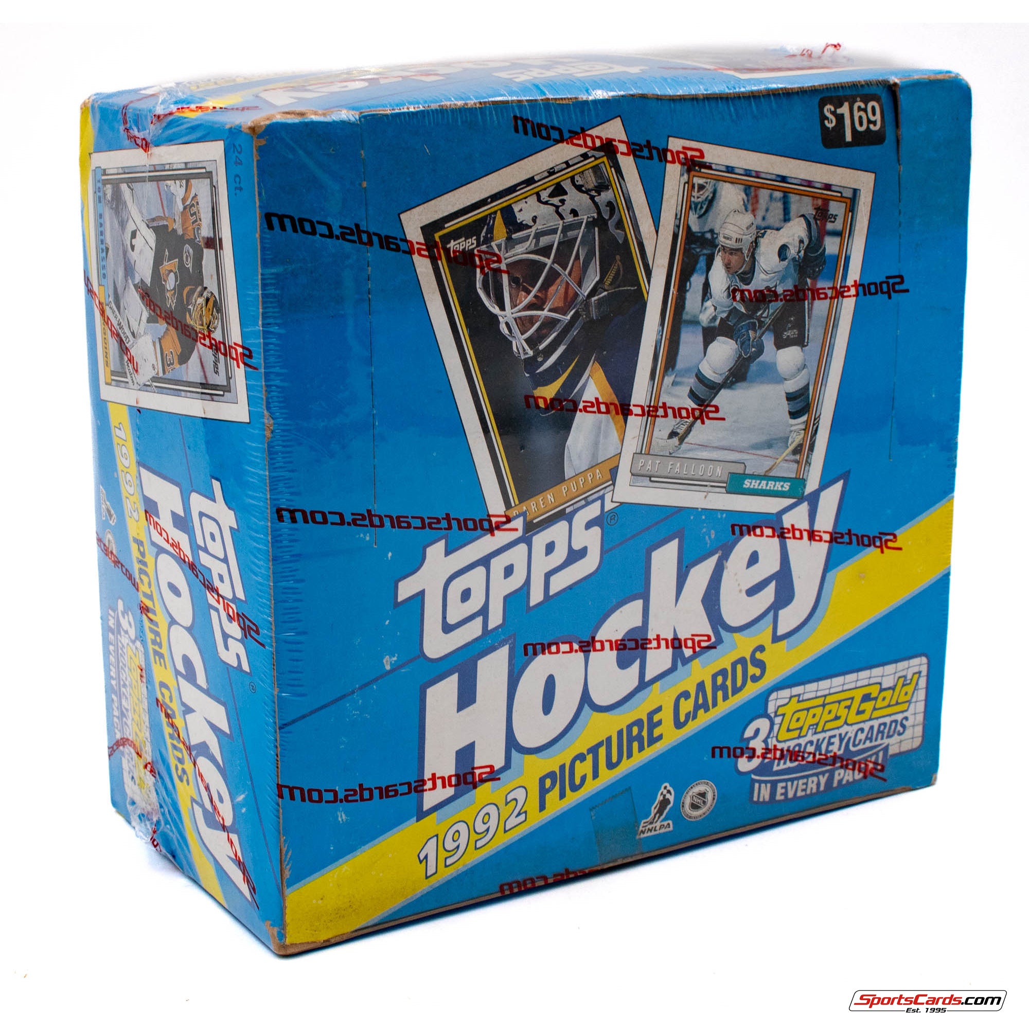 1992-93 Topps Hockey Jumbo Box - (3) Gold Cards Per Pack!