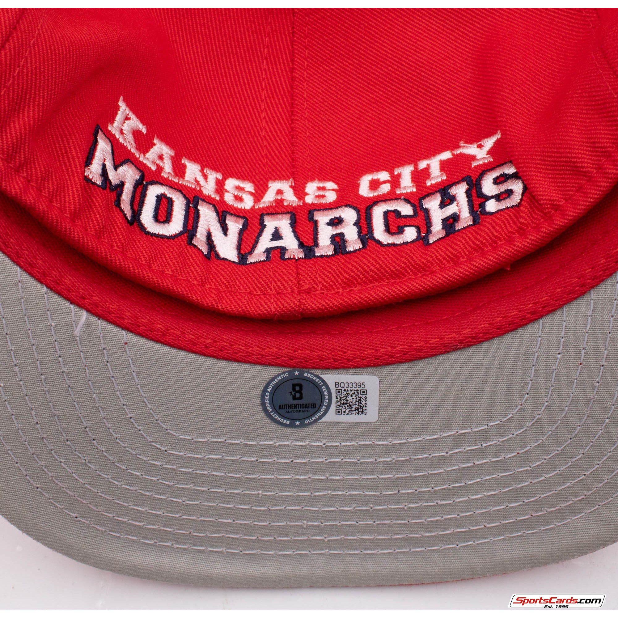 Buck O'Neil Signed Auto Kansas City Monarchs Fitted Hat BAS