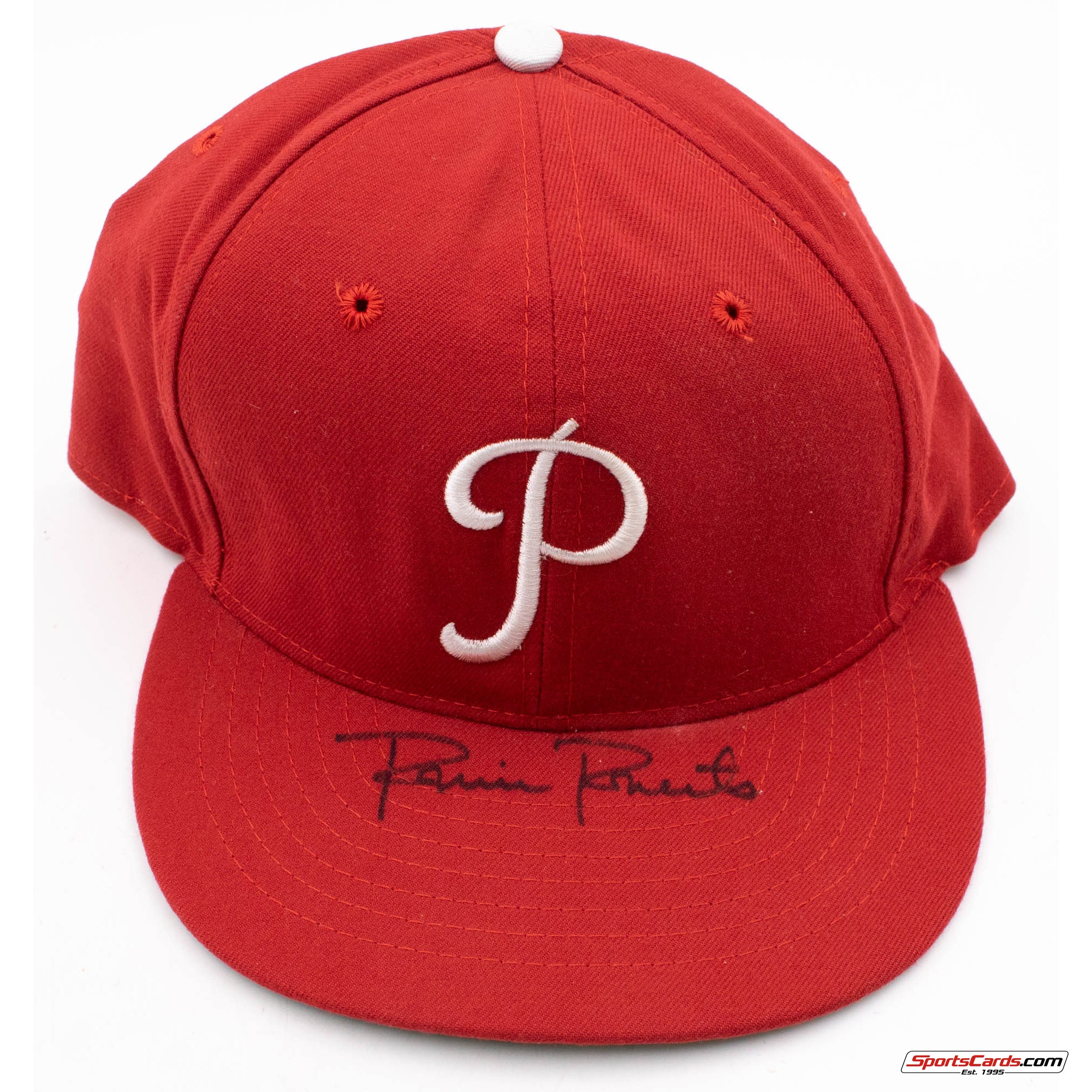 Robin Roberts Signed Auto Phillies Fitted Hat BAS