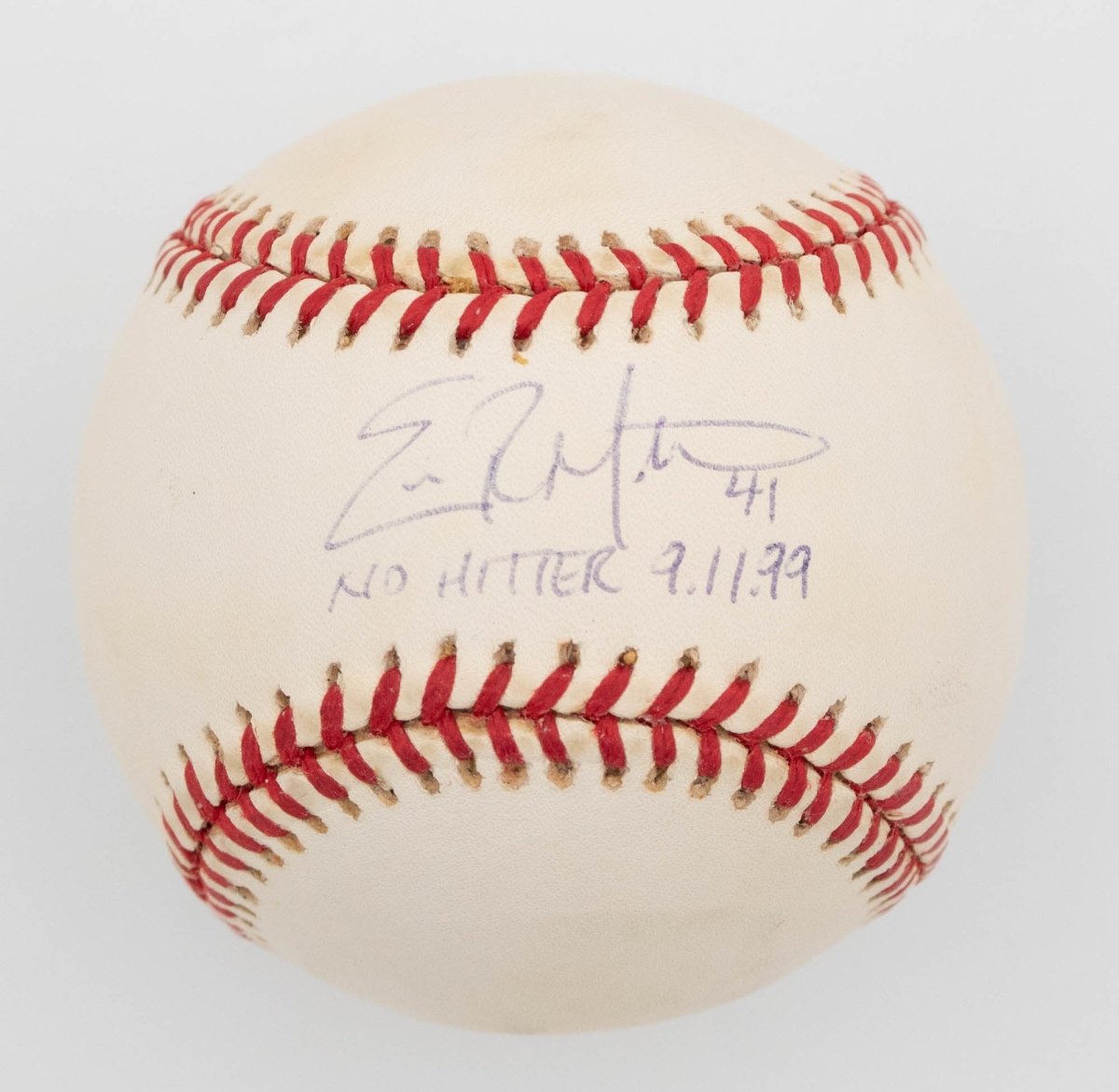 Eric Milton "No Hitter 9.11.99" Inscribed Signed Auto Baseball BAS - No-Hit Pitcher