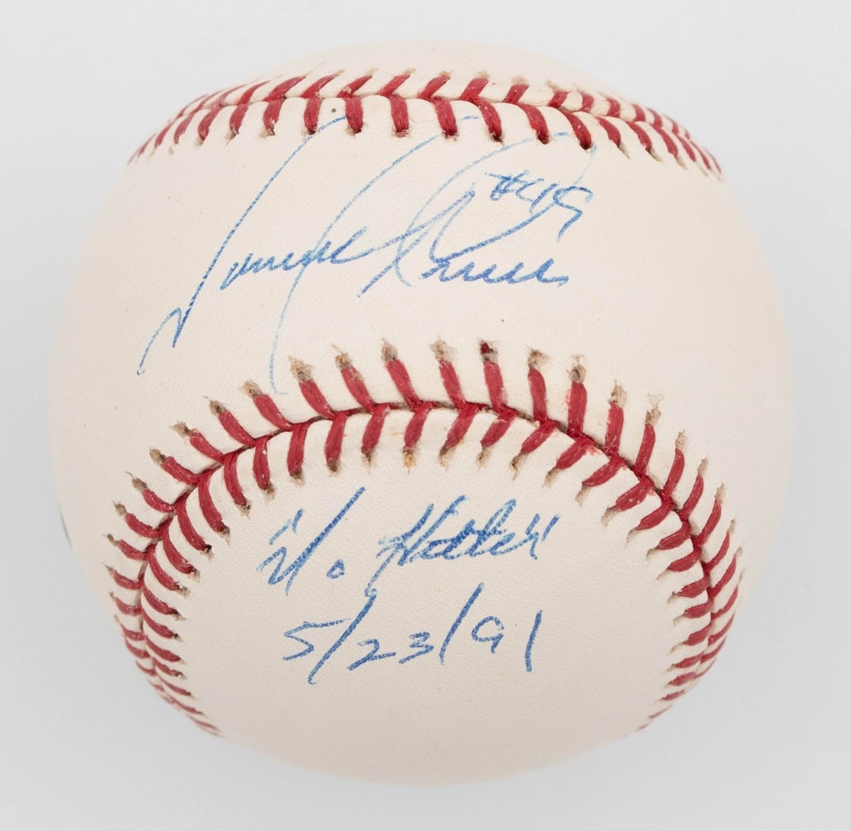 Tommy Greene "No Hitter 5/23/91" Inscribed Signed Auto Baseball BAS - No-Hit Pitcher