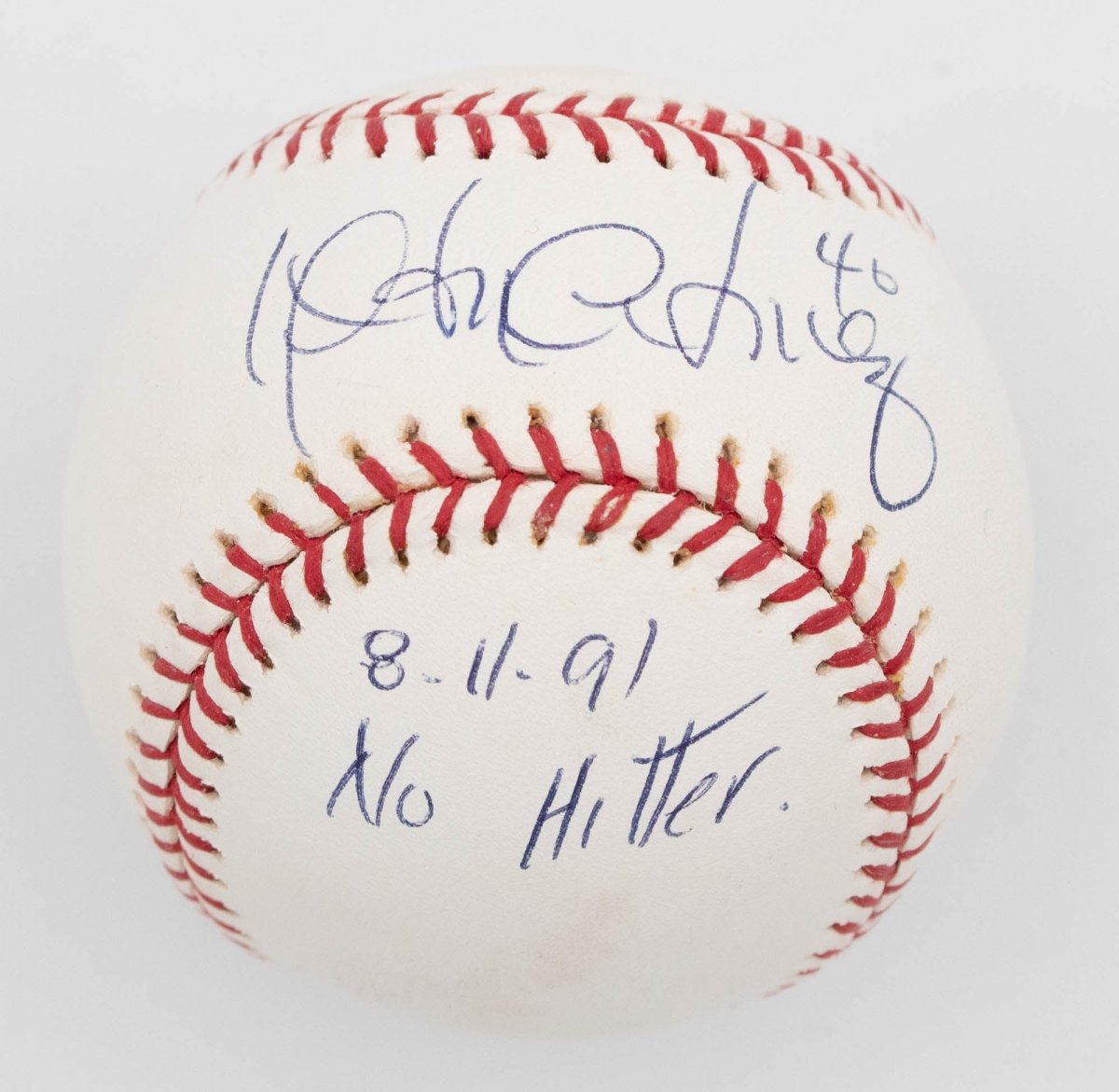 Wilson Alvarez &quot;No Hitter 8-11-91&quot; Inscribed Signed Auto Baseball BAS - No-Hit Pitcher