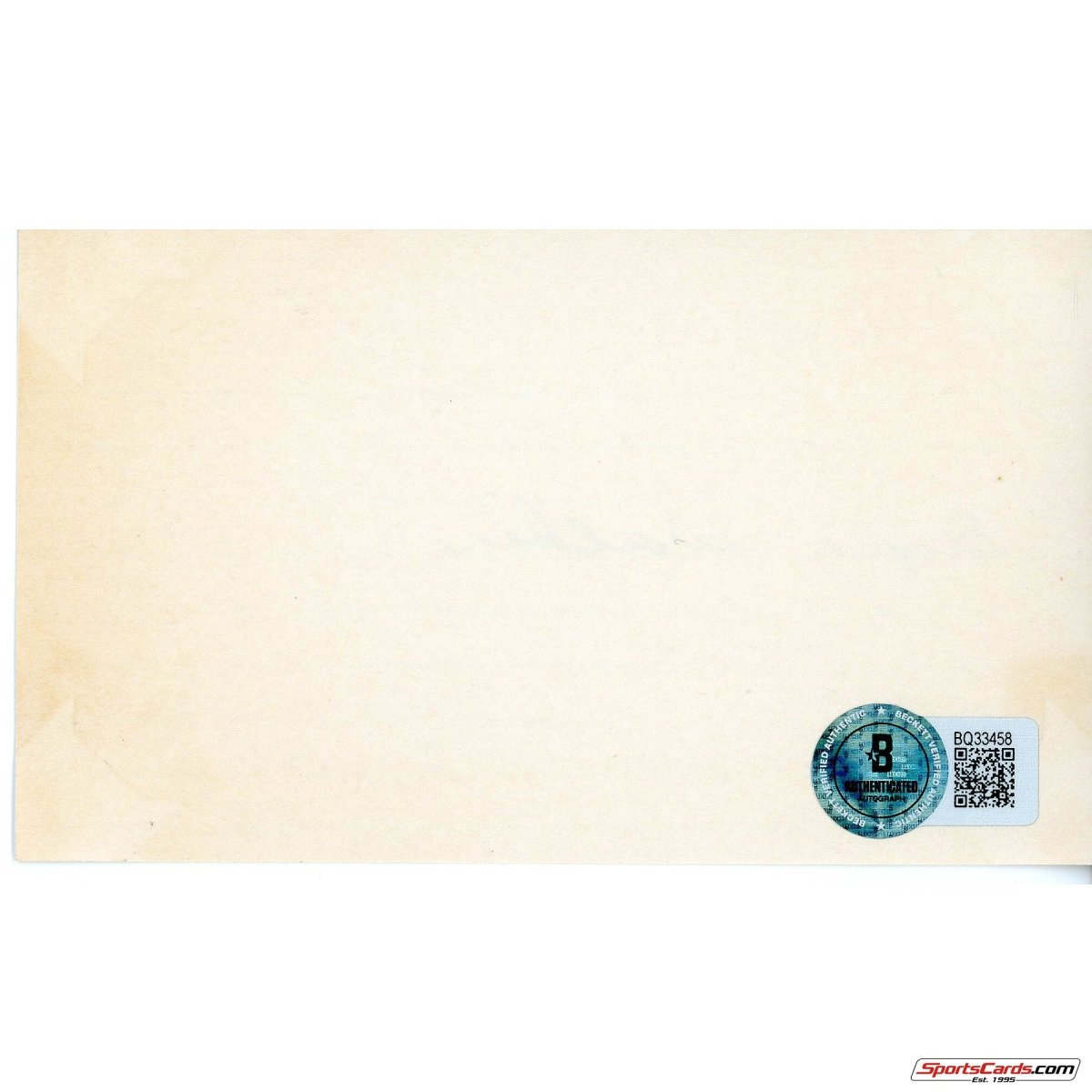 Dixie Walker Yankees Dodgers 1931 Debut Signed Auto 3x5 Card Beckett BAS