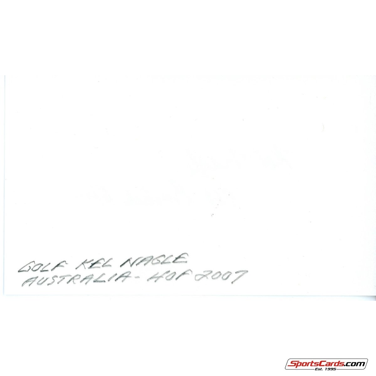 Kel Nagle &quot;1960 British Open&quot; Signed Auto 3x5 Card Beckett BAS