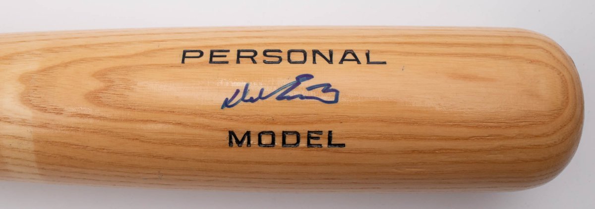 Del Ennis Signed Auto Bat Phillies Cardinals Outfielder - Beckett BAS