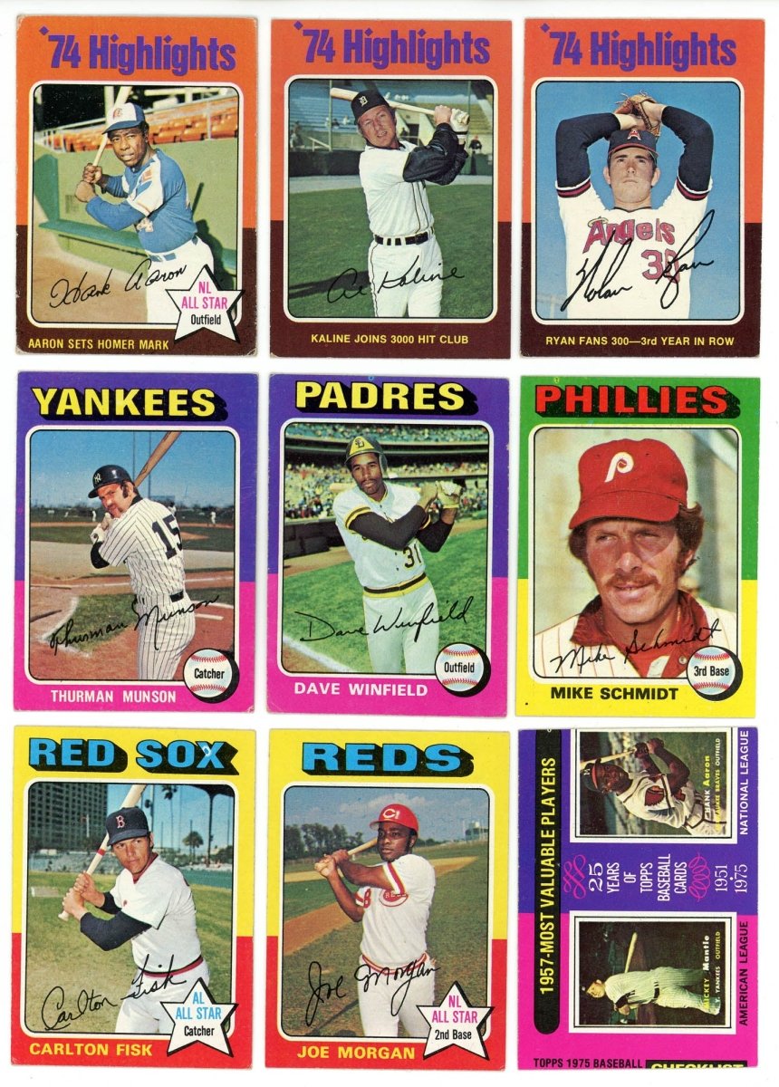 1975 TOPPS BASEBALL COMPLETE SET BREAK - 15 CARDS PER BOX! INCLUDES 1 OR MORE HOFER!