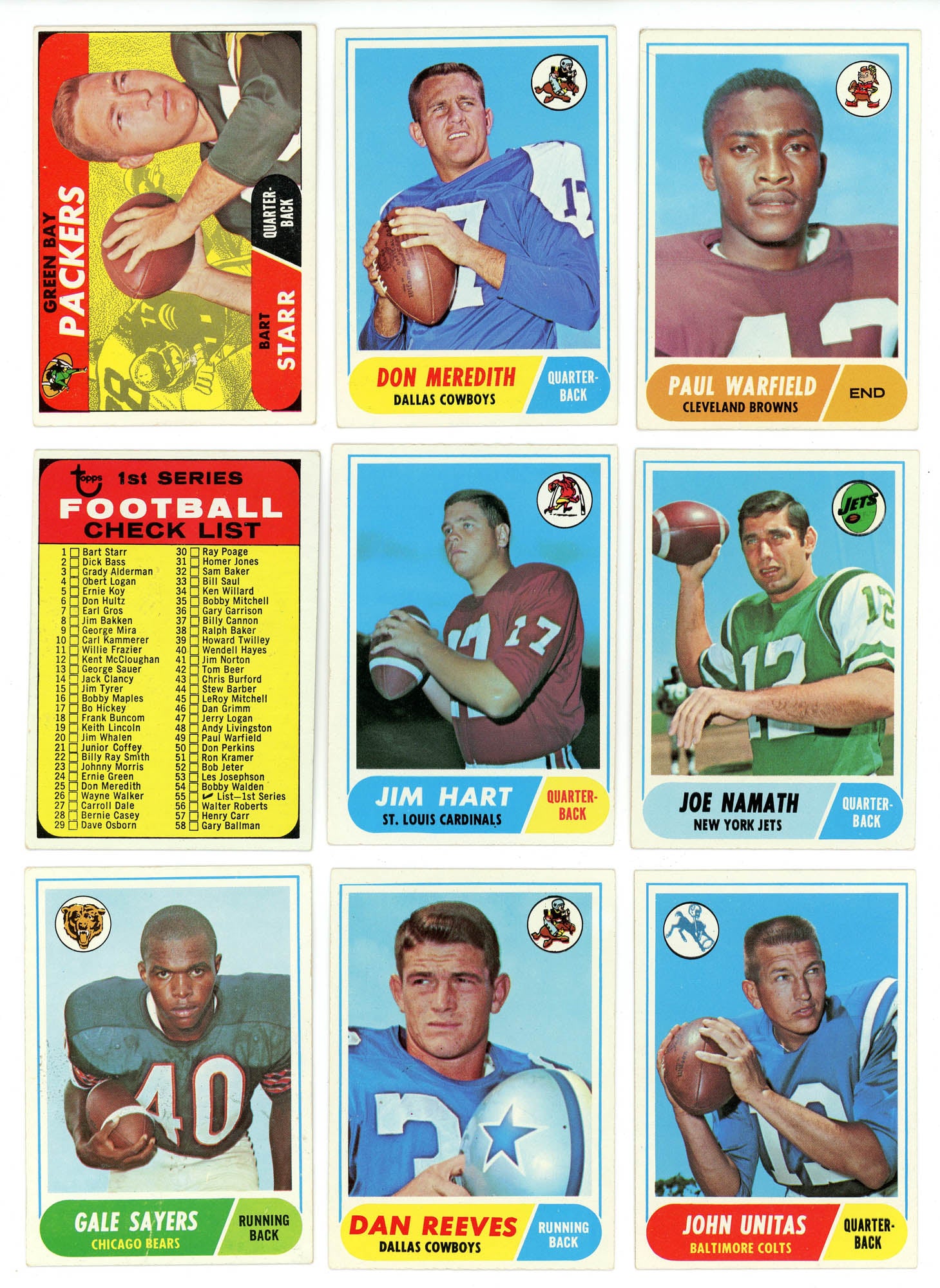 1968 TOPPS FOOTBALL COMPLETE SET BREAK - 6 CARDS PER BOX! 1 HOFER IN EVERY BOX!