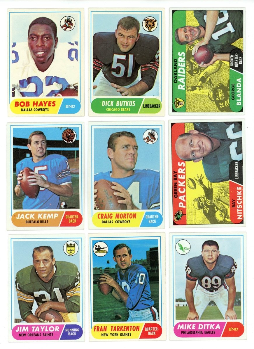1968 TOPPS FOOTBALL COMPLETE SET BREAK - 6 CARDS PER BOX! 1 HOFER IN EVERY BOX!