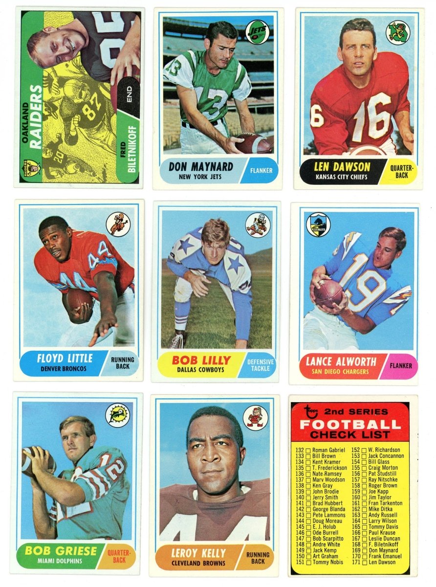 1968 TOPPS FOOTBALL COMPLETE SET BREAK - 6 CARDS PER BOX! 1 HOFER IN EVERY BOX!