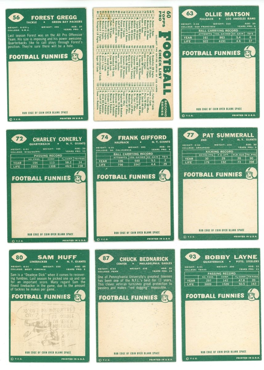 1960 TOPPS FOOTBALL COMPLETE SET BREAK – 4 CARDS PER BOX! 1 HOFER IN EVERY BOX!