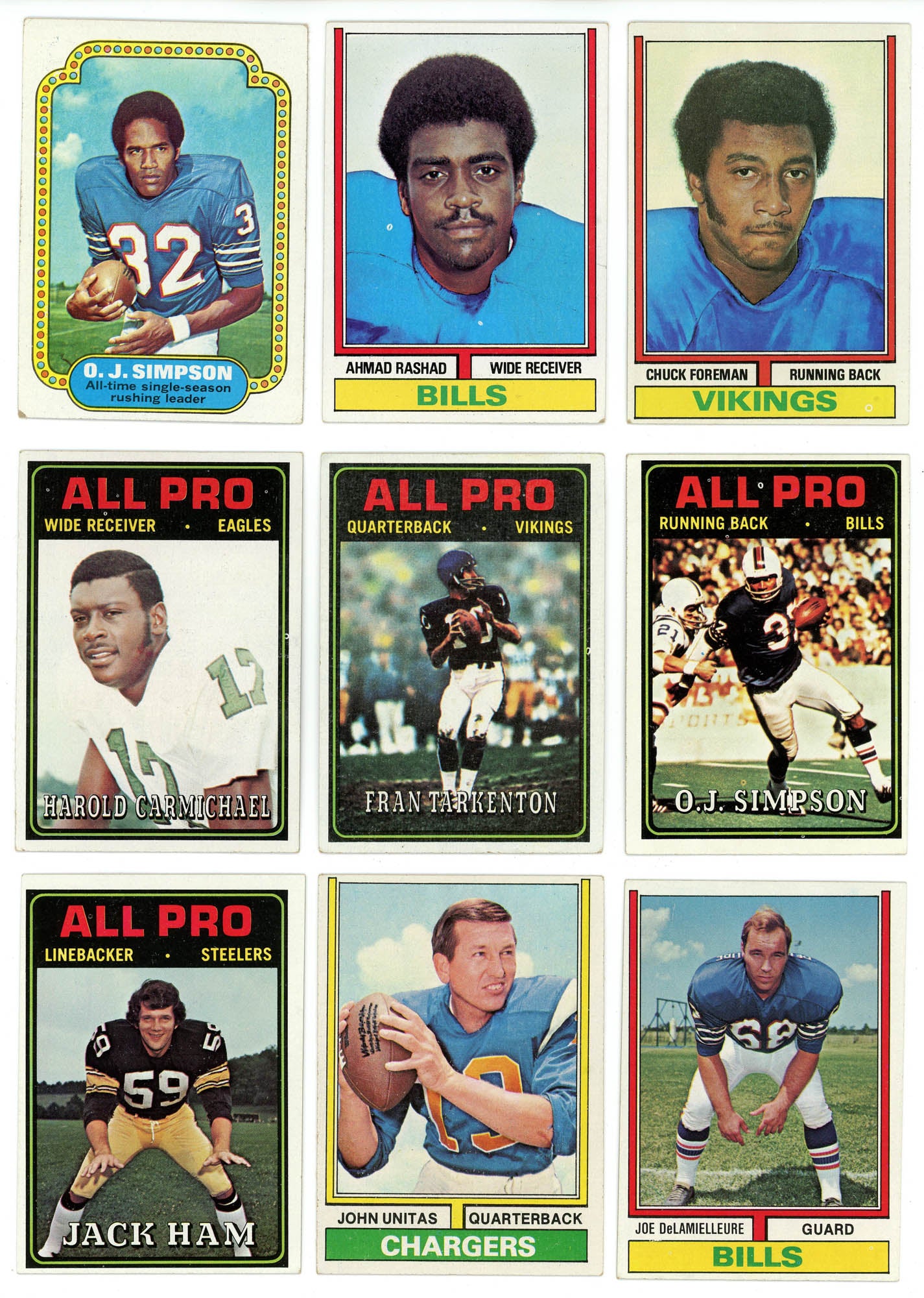 1974 TOPPS FOOTBALL COMPLETE SET BREAK - 18 CARDS PER BOX! 2 HOFERS IN EVERY BOX!