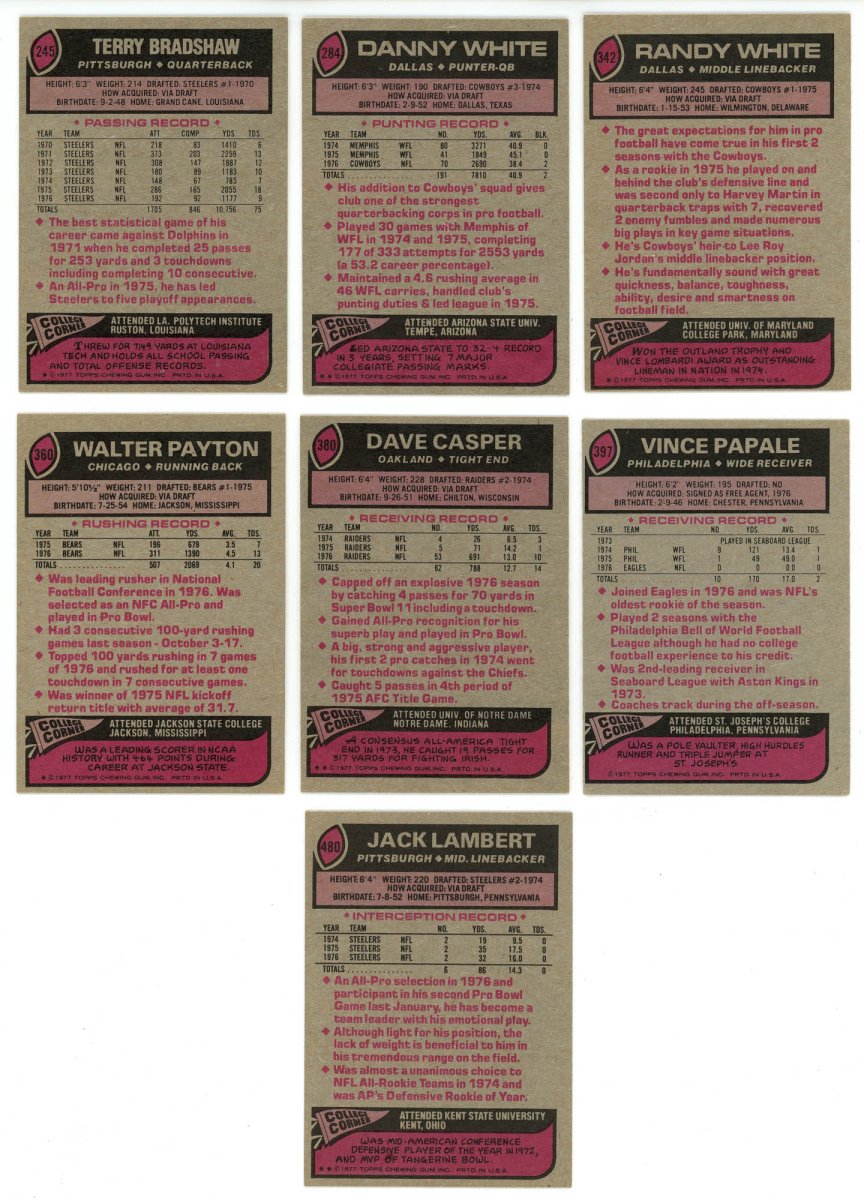 1977 TOPPS FOOTBALL COMPLETE SET BREAK - 19 CARDS PER BOX! 2 HOFERS PER BOX!