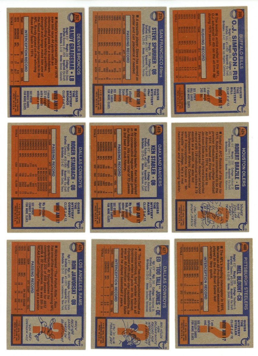 1976 TOPPS FOOTBALL COMPLETE SET BREAK - 14 CARDS PER BOX! 2 HOFERS PER BOX!