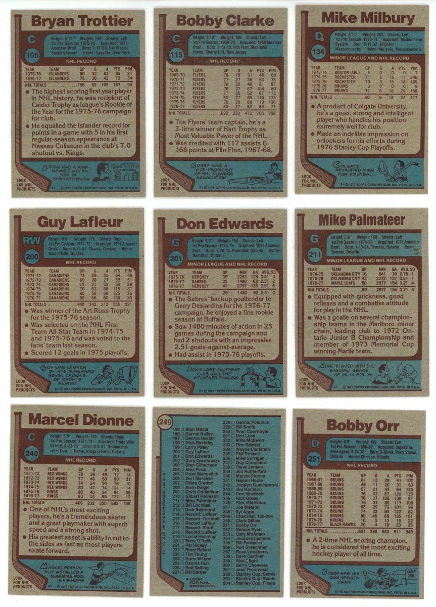 1977-78 TOPPS HOCKEY COMPLETE SET BREAK - 12 CARDS PER BOX! 2 HOFERS PER BOX!