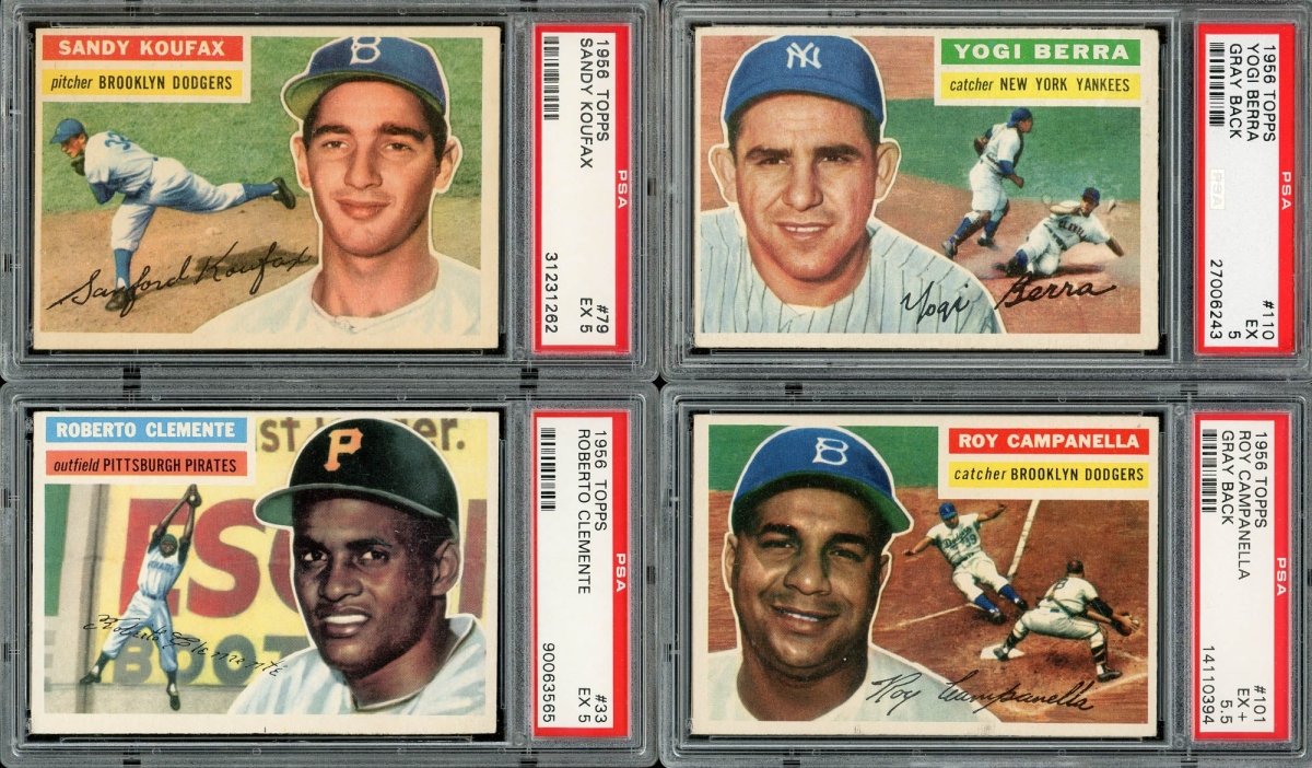 1956 TOPPS BASEBALL PSA GRADED COMPLETE SET BREAK – 2 CARDS PER BOX!