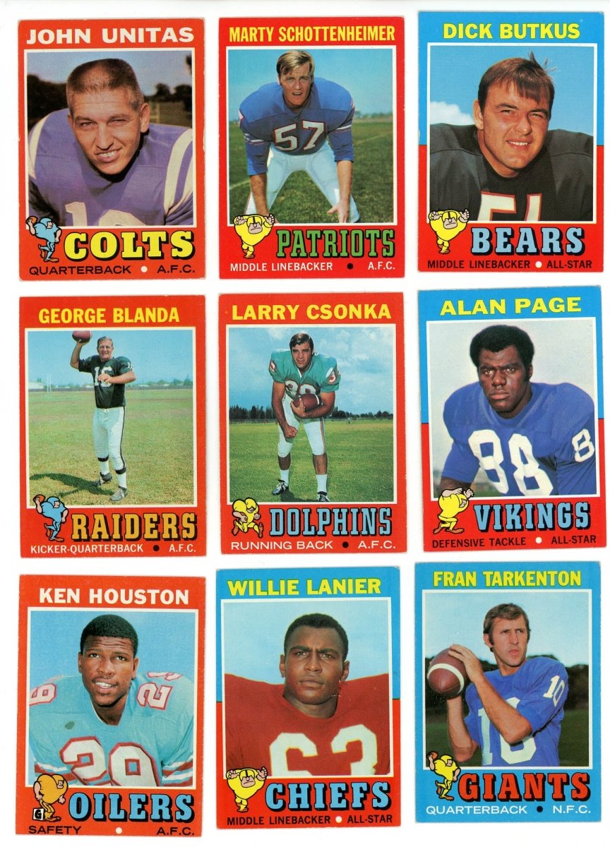 1971 TOPPS FOOTBALL COMPLETE SET BREAK - 10 CARDS PER BOX! 2 HOFERS per box!