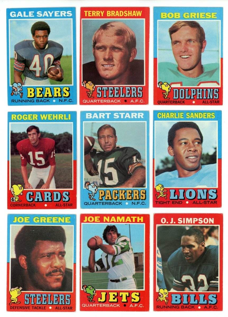 1971 TOPPS FOOTBALL COMPLETE SET BREAK - 10 CARDS PER BOX! 2 HOFERS per box!