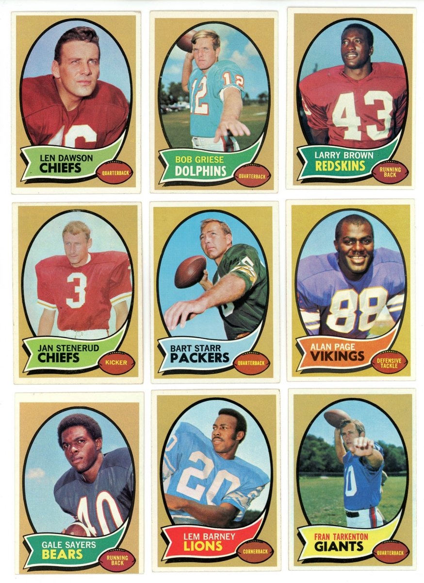 1970 TOPPS FOOTBALL COMPLETE SET BREAK - 10 CARDS PER BOX! 2 HOFers Per box!