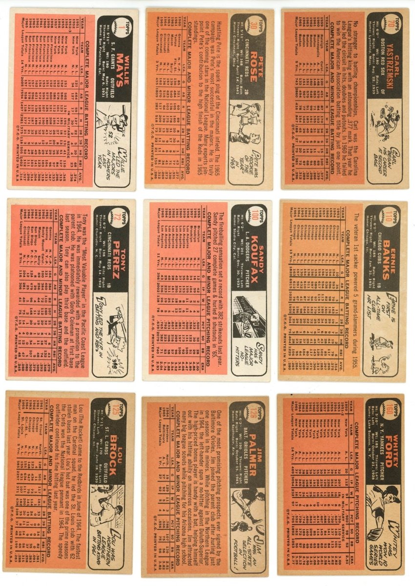 1966 TOPPS BASEBALL COMPLETE SET BREAK - 8 CARDS PER BOX! INCLUDES A HOFER AND/OR HIGH NUMBER Card!