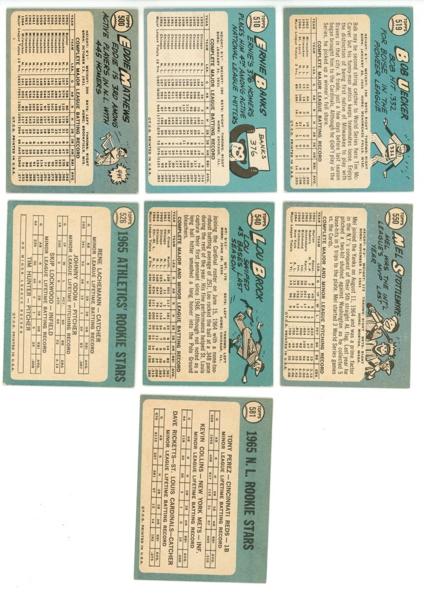 1965 TOPPS BASEBALL COMPLETE SET BREAK - 10 CARDS PER BOX! (1) HOFer &amp; (1-2) High # Cards per box!