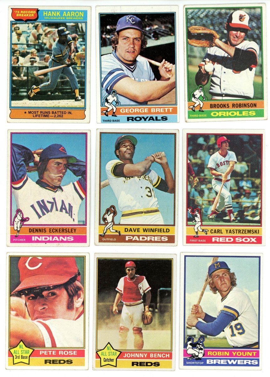1976 TOPPS BASEBALL COMPLETE SET BREAK – 19 CARDS PER BOX! 2 HOFers IN EACH BOX!