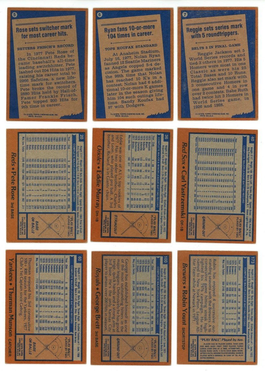 1978 TOPPS BASEBALL COMPLETE SET BREAK - 25 CARDS PER BOX! 1 OR MORE HOFER IN EACH BOX!