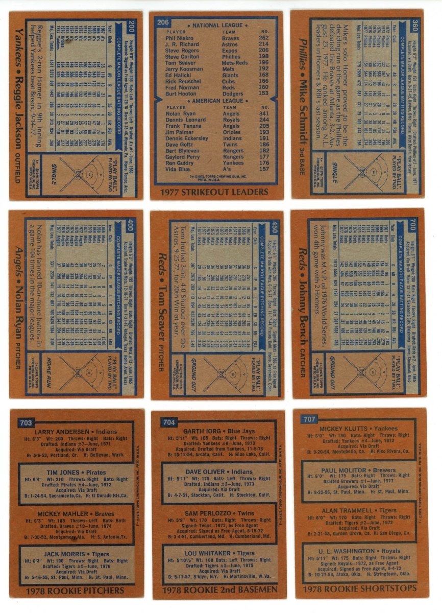 1978 TOPPS BASEBALL COMPLETE SET BREAK - 25 CARDS PER BOX! 1 OR MORE HOFER IN EACH BOX!