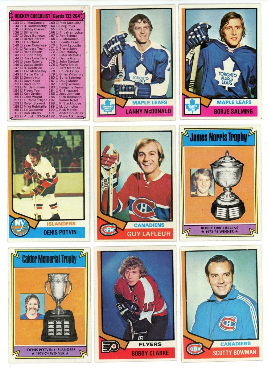 1974-75 TOPPS HOCKEY COMPLETE SET BREAK - 9 CARDS PER BOX! 2 HOFERS IN EVERY BOX!
