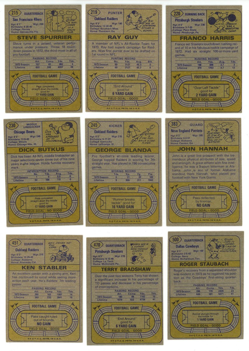 1974 TOPPS FOOTBALL COMPLETE SET BREAK - 18 CARDS PER BOX! 2 HOFERS IN EVERY BOX!