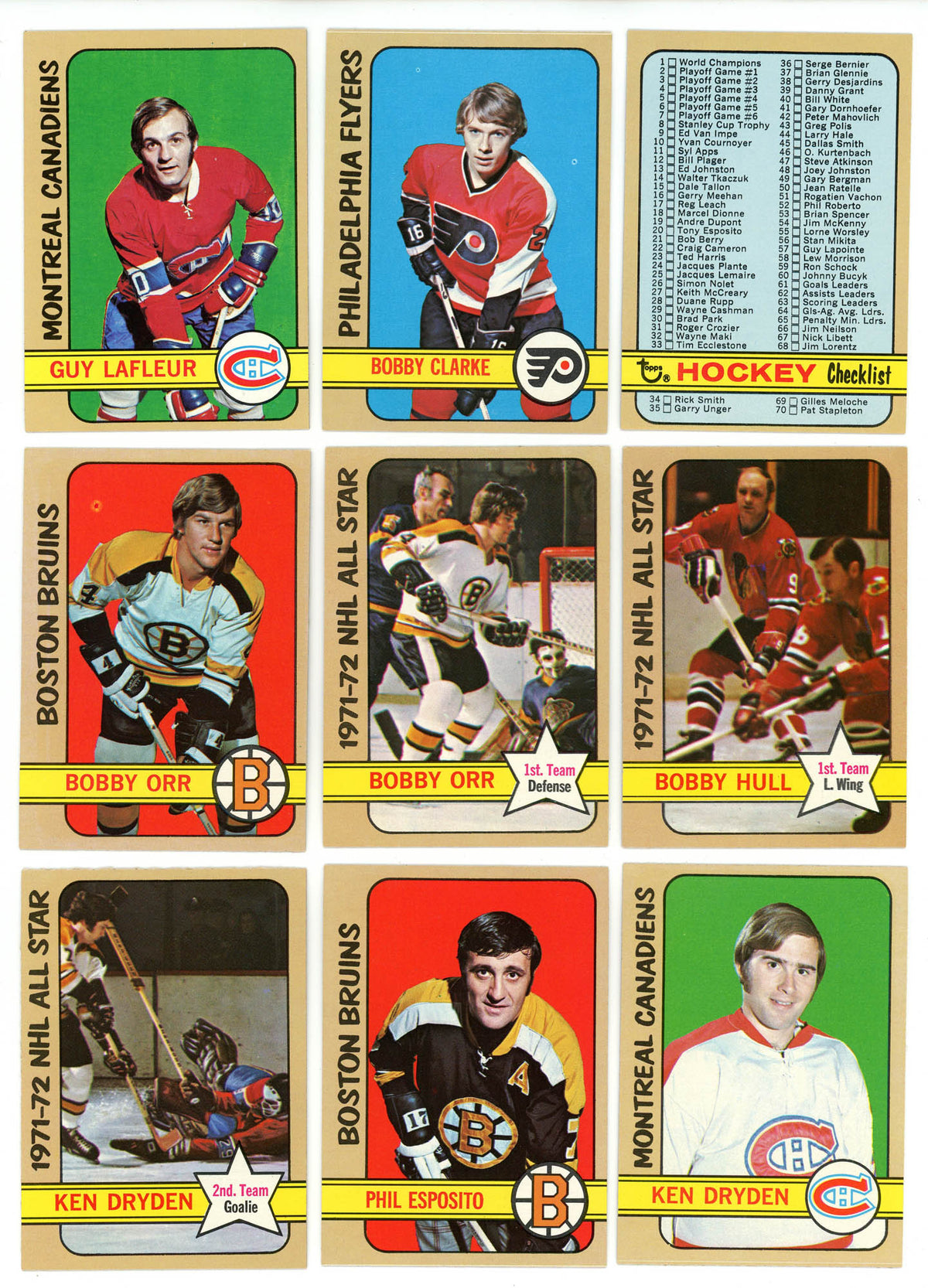 1972-73 TOPPS HOCKEY COMPLETE SET BREAK - 9 CARDS PER BOX! 2 hofers per box!