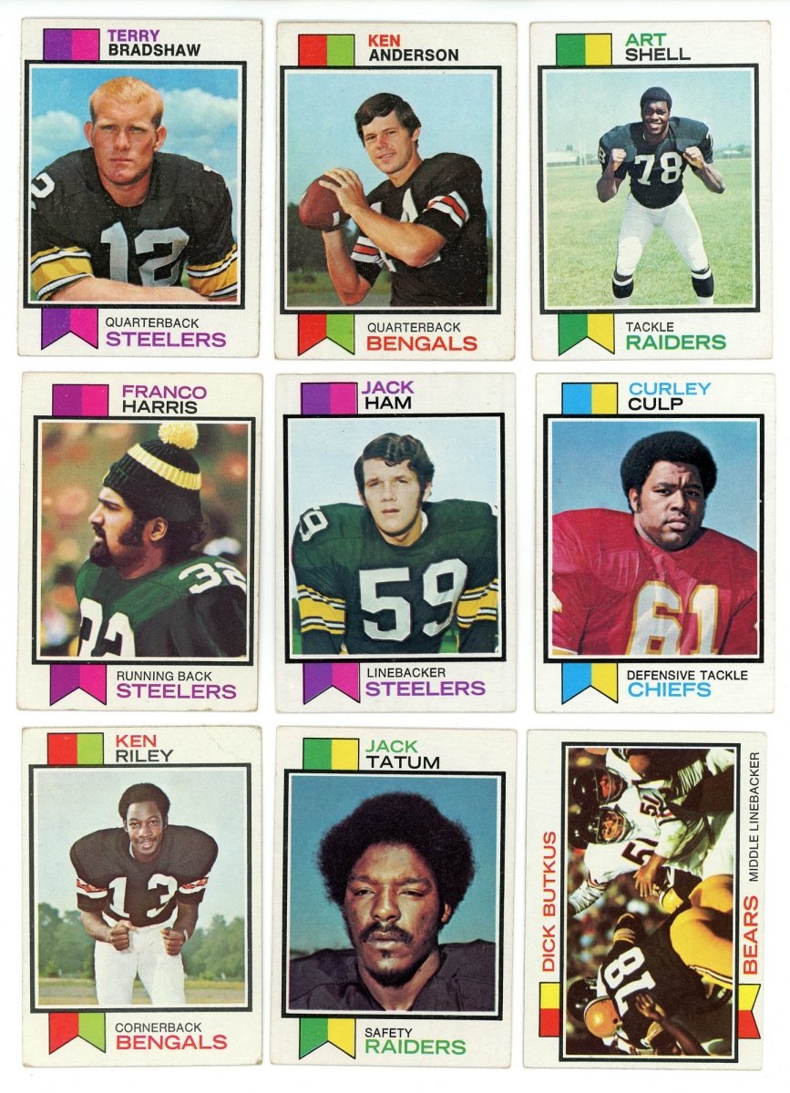 1973 TOPPS FOOTBALL COMPLETE SET BREAK - 14 CARDS PER BOX! 2 HOFERS PER BOX!