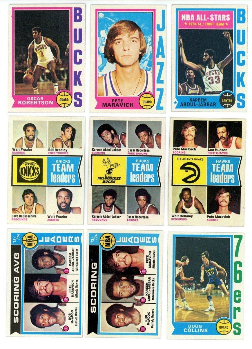 1974-75 Topps Basketball COMPLETE SET BREAK - 8 CARDS PER BOX! 2 or more HOFers per box!
