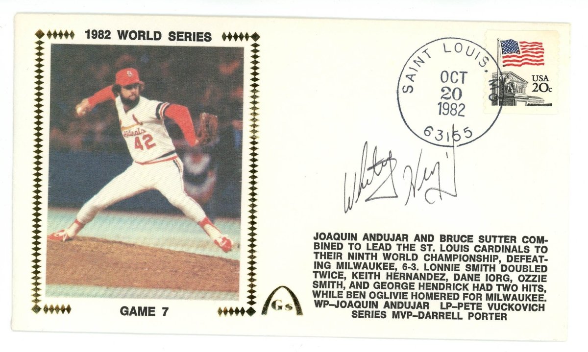 Whitey Herzog Signed Auto Gateway Cover FDC Beckett BAS