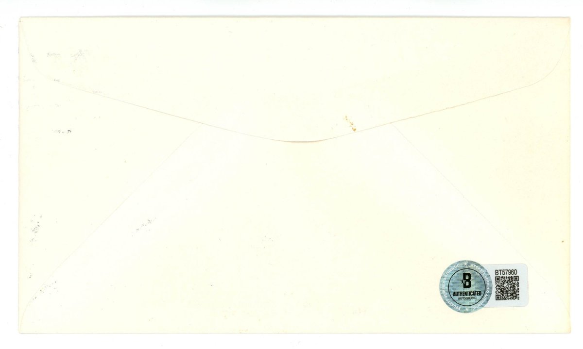 Red Schoendienst Signed Auto Gateway Cover FDC Beckett BAS
