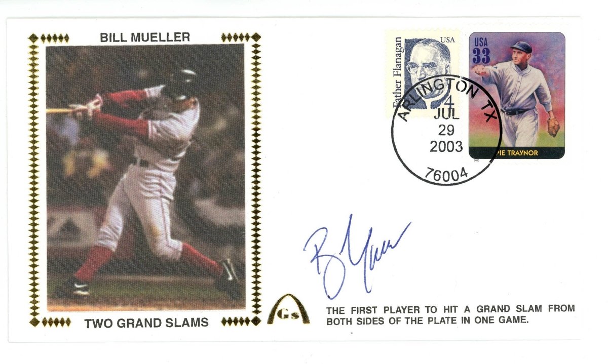 Bill Mueller Signed Auto Gateway Cover FDC Beckett BAS