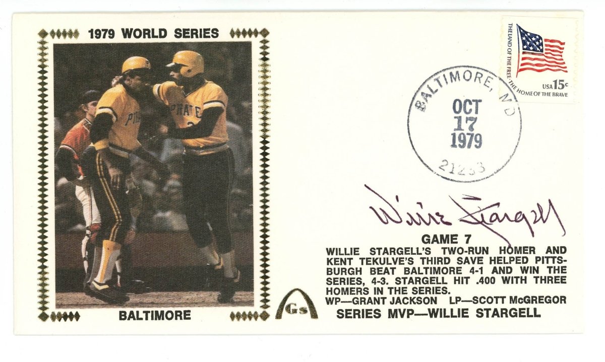 Willie Stargell Signed Auto Gateway Cover FDC Beckett BAS