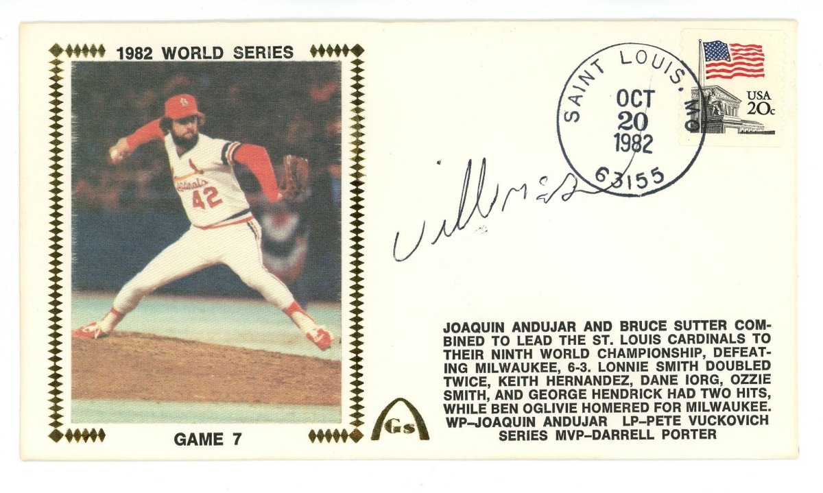 Willie McGee Signed Auto Gateway Cover FDC Beckett BAS