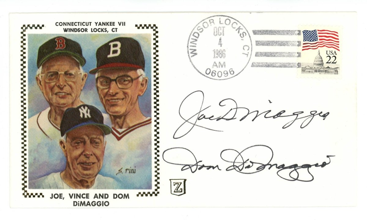 Joe DiMaggio Signed Auto FDC Beckett BAS