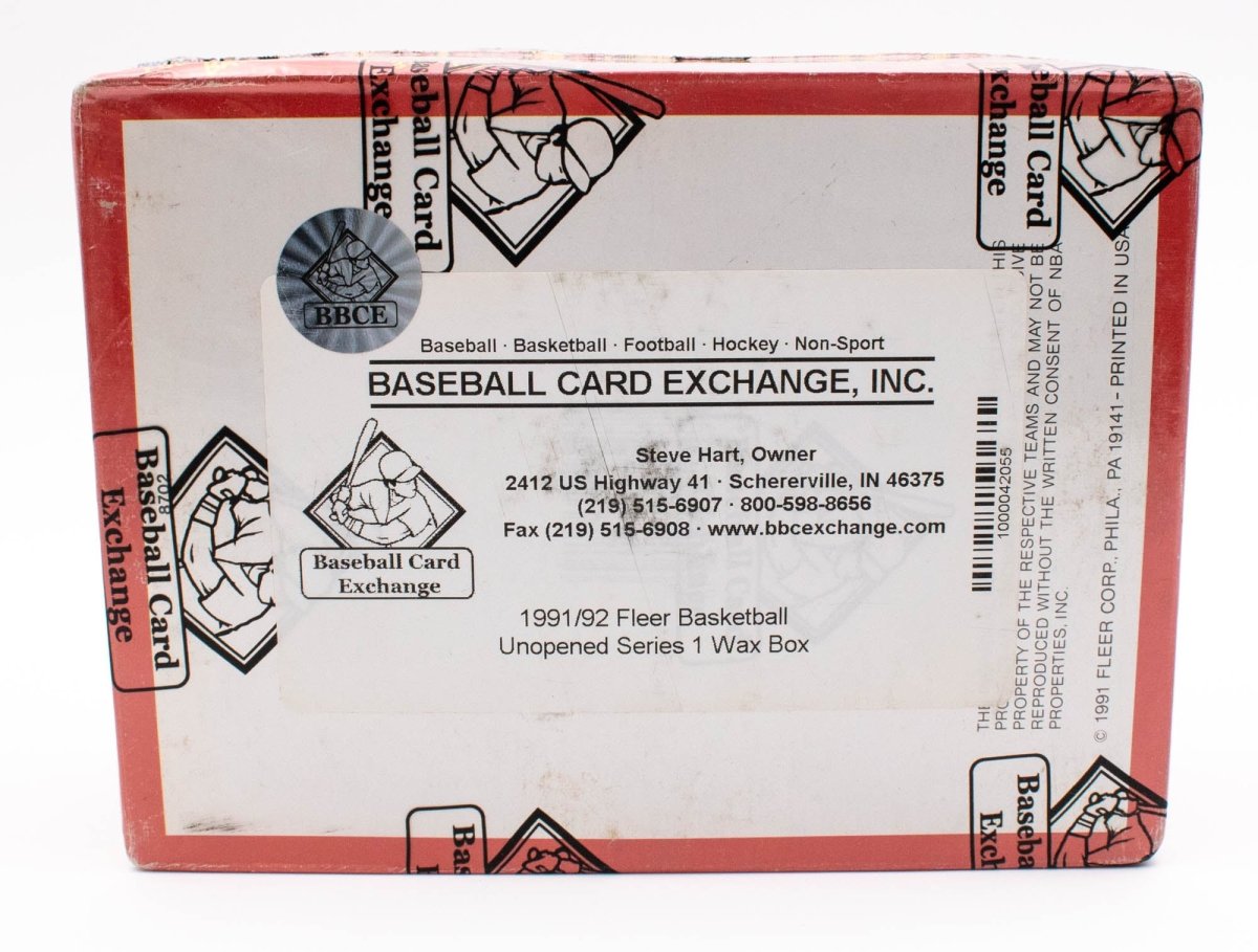 1991-92 Fleer Basketball Series 1 Complete Box BBCE 36 Packs Sealed Box