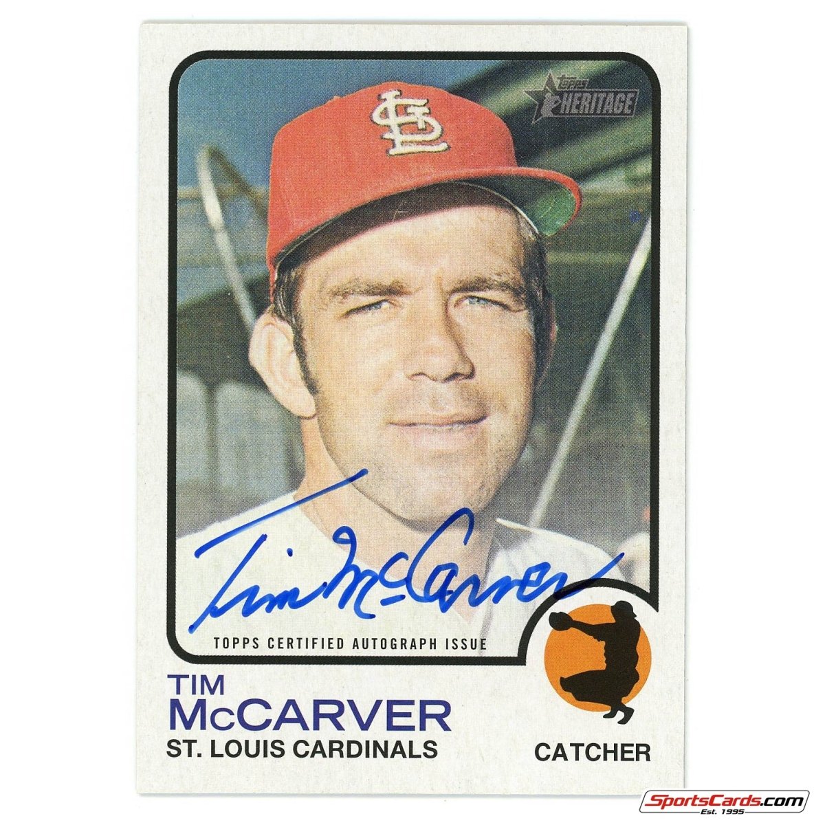 2022 Topps Heritage Real One Autograph Tim McCarver ROA-TMC Auto