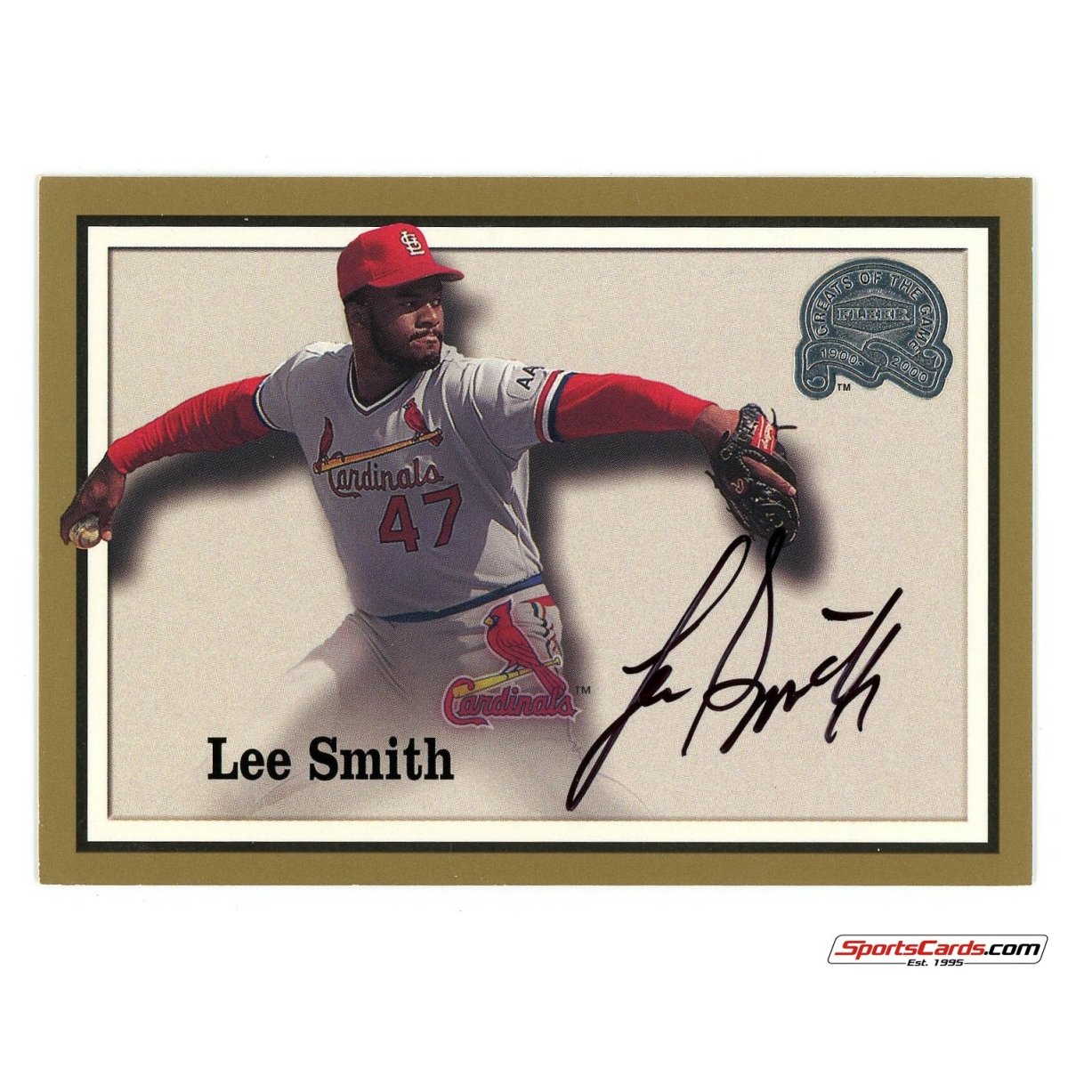 2000 Fleer Greats of the Game Autograph Lee Smith Auto